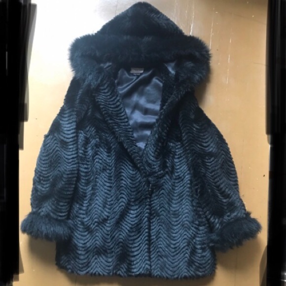 Faux Fur Nyguard Jacket Winter TanJay Black M - Picture 5 of 5